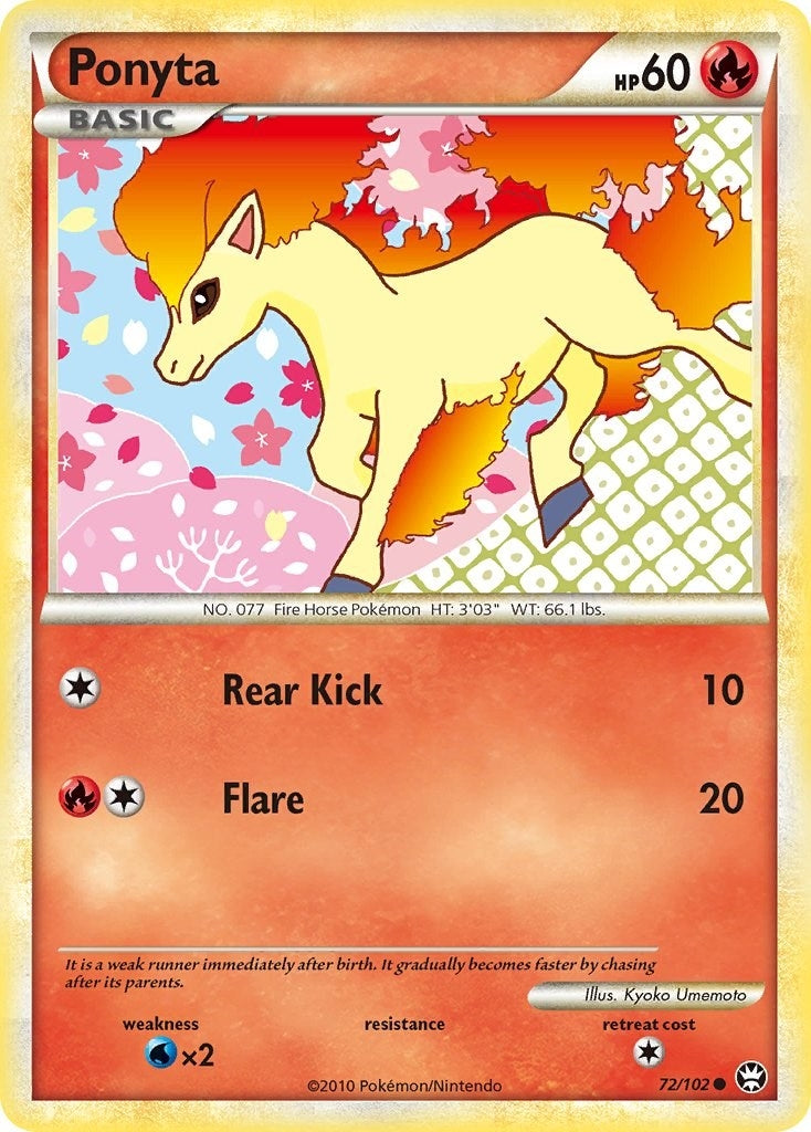 Image for Ponyta (72/102) (Triumphant) (TM) - Pokemon