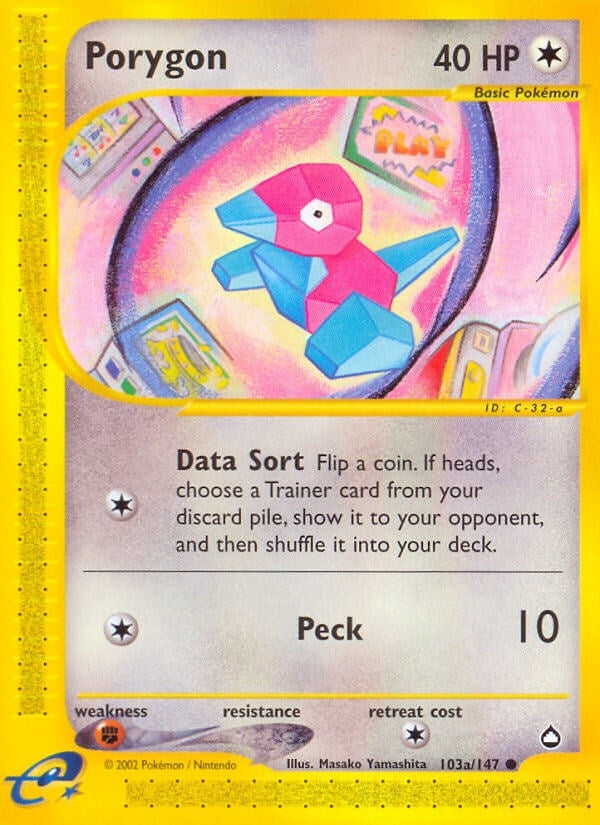 Image for Porygon (103a) (103a/147) (Aquapolis) (AQ) - Pokemon