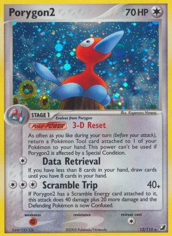 Image for Porygon2 (12/115) (EX Unseen Forces) (UF) - Pokemon