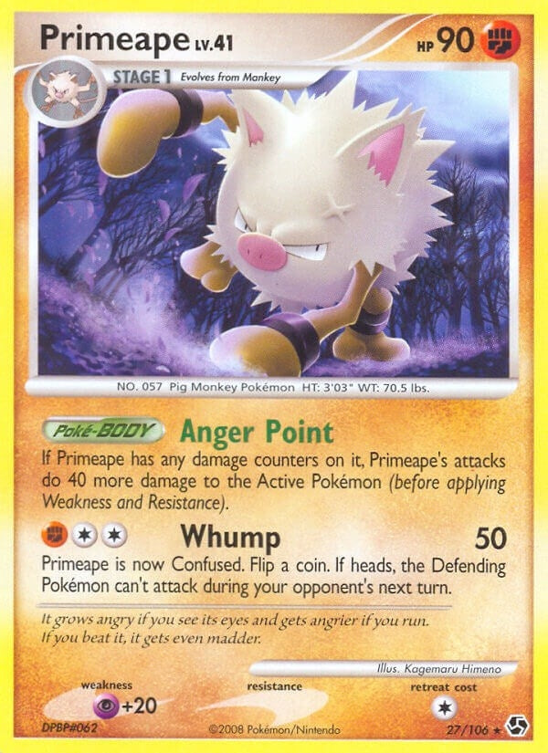 Image for Primeape (27/106) (Great Encounters) (GE) - Pokemon