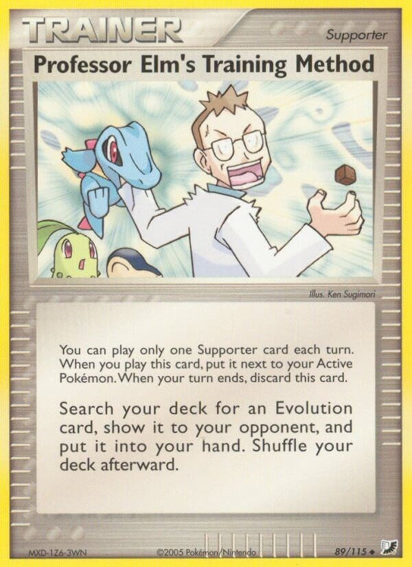 Image for Professor Elm's Training Method (89/115) (EX Unseen Forces) (UF) - Pokemon