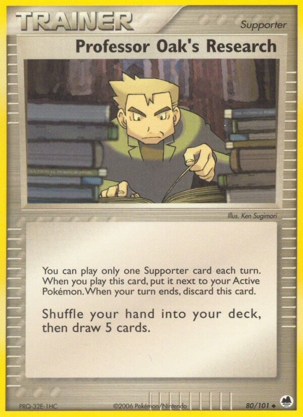 Image for Professor Oak's Research (80/101) (EX Dragon Frontiers) (DF) - Pokemon