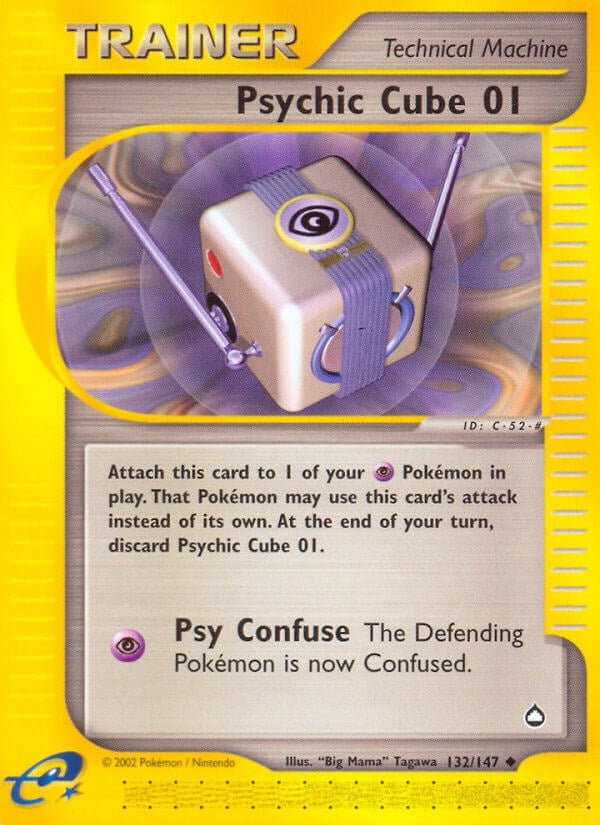 Image for Psychic Cube 01 (132/147) (Aquapolis) (AQ) - Pokemon