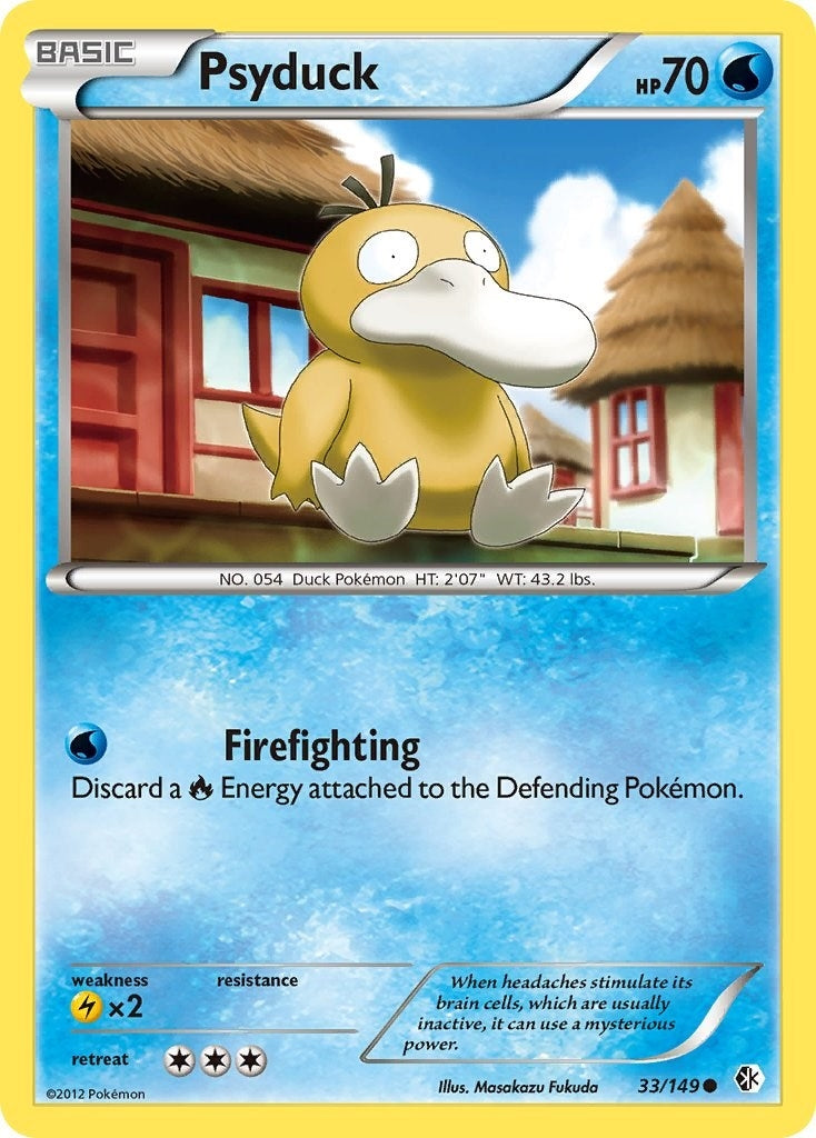 Image for Psyduck (33) (33/149) (Boundaries Crossed) (BCR) - Pokemon
