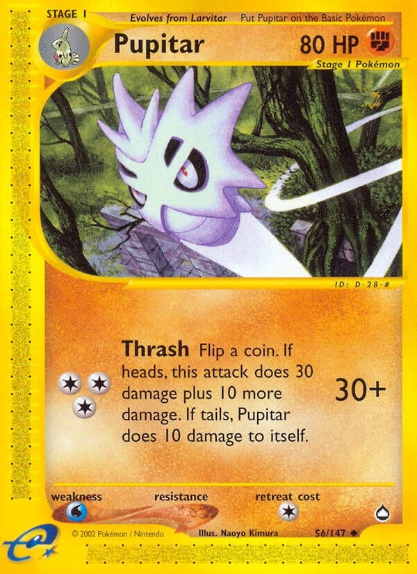 Image for Pupitar (056/147) (Aquapolis) (AQ) - Pokemon