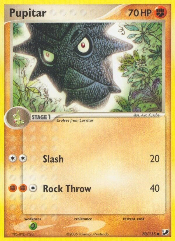 Image for Pupitar (70/115) (EX Unseen Forces) (UF) - Pokemon