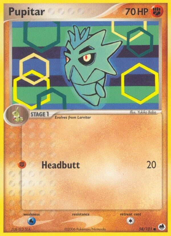 Image for Pupitar (58/101) (EX Dragon Frontiers) (DF) - Pokemon