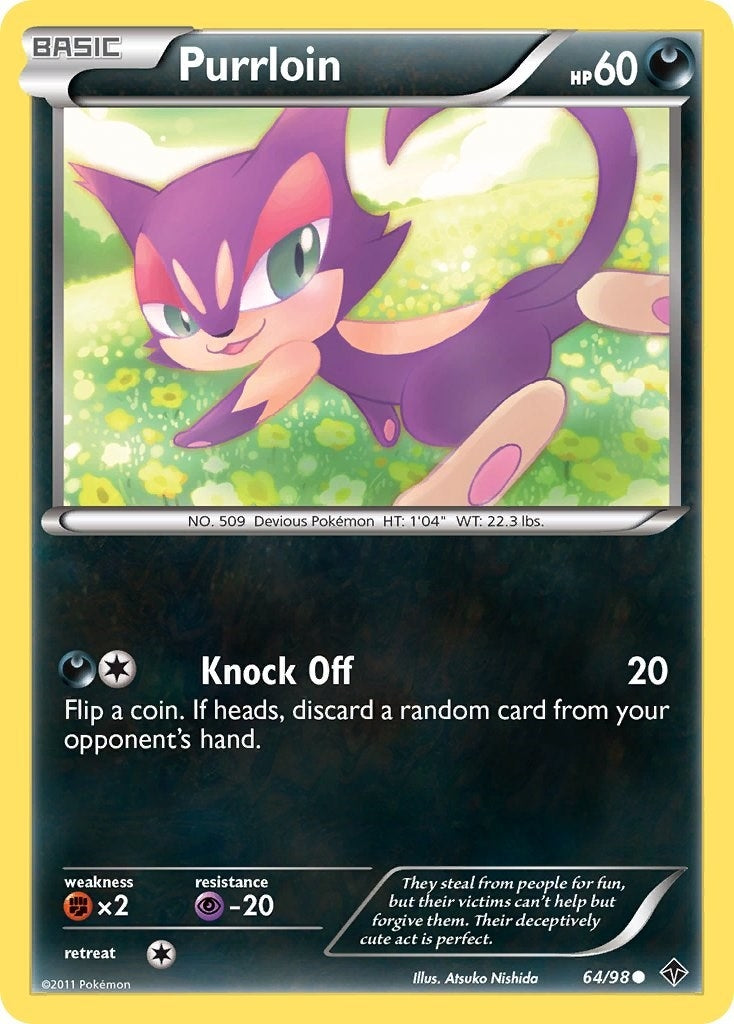 Image for Purrloin (64/98) (Emerging Powers) (EPO) - Pokemon