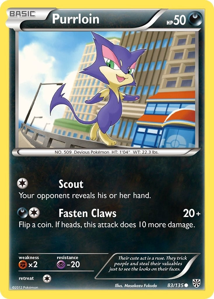 Image for Purrloin (83) (83/135) (Plasma Storm) (PLS) - Pokemon