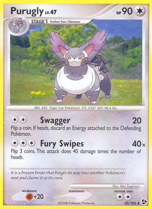 Image for Purugly (50/106) (Great Encounters) (GE) - Pokemon