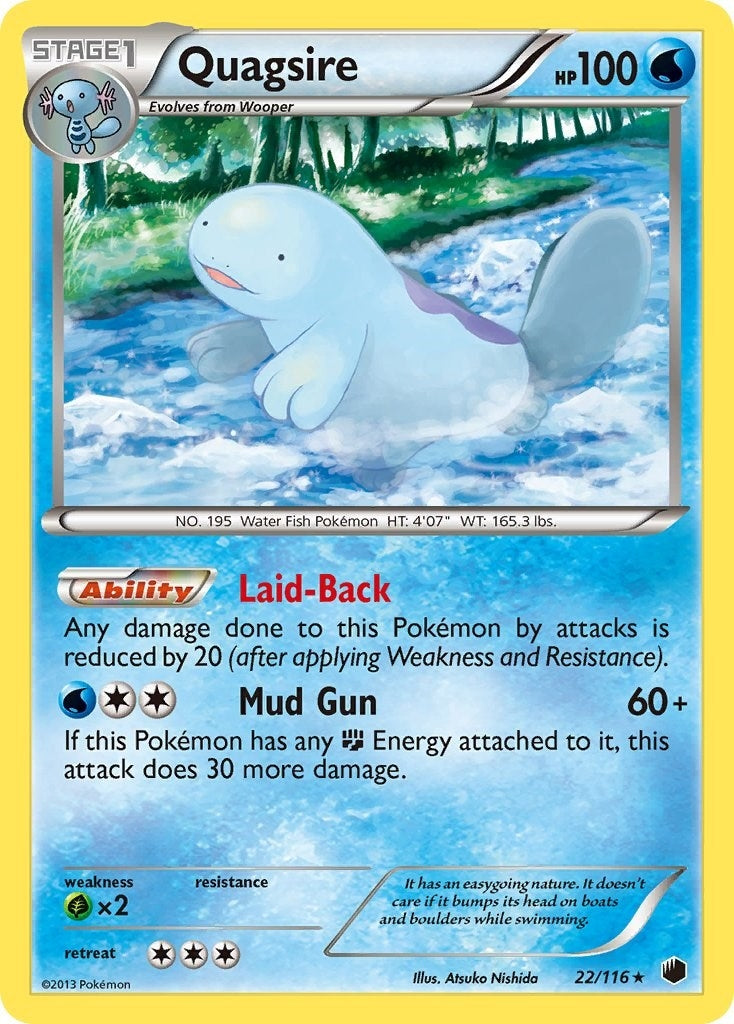 Image for Quagsire (22/116) (Plasma Freeze) (PLF) - Pokemon