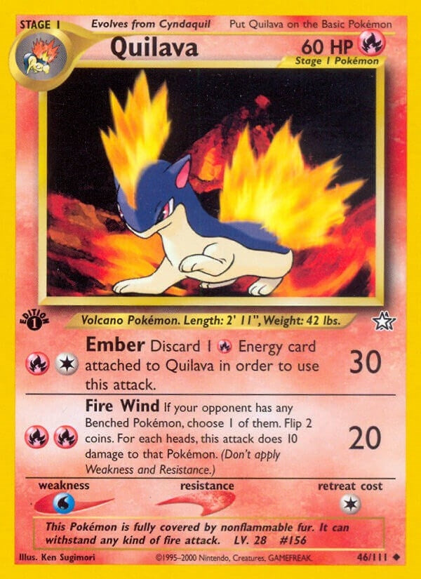 Image for Quilava (46) (046/111) (Neo Genesis) (N1) - Pokemon