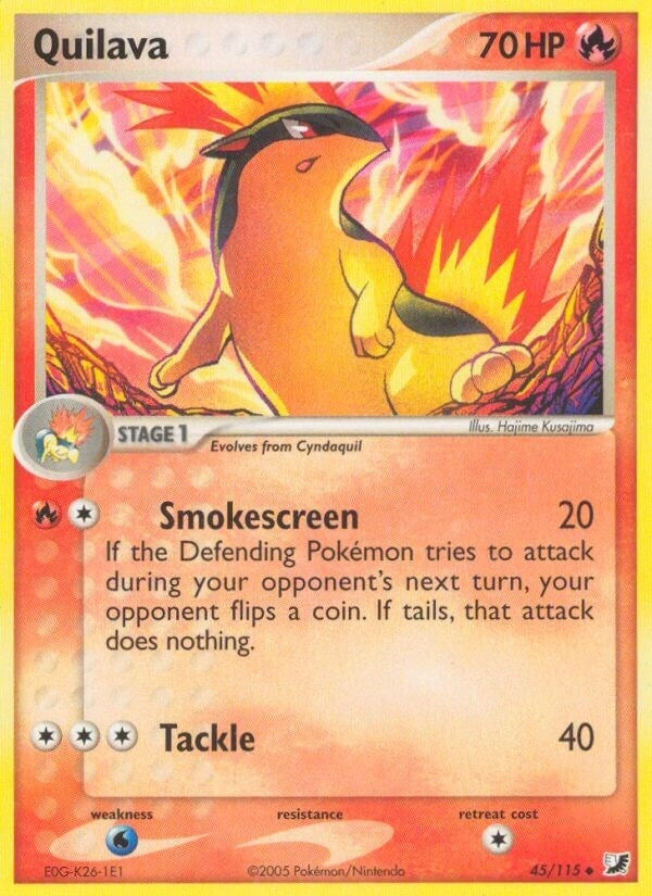 Image for Quilava (45/115) (EX Unseen Forces) (UF) - Pokemon
