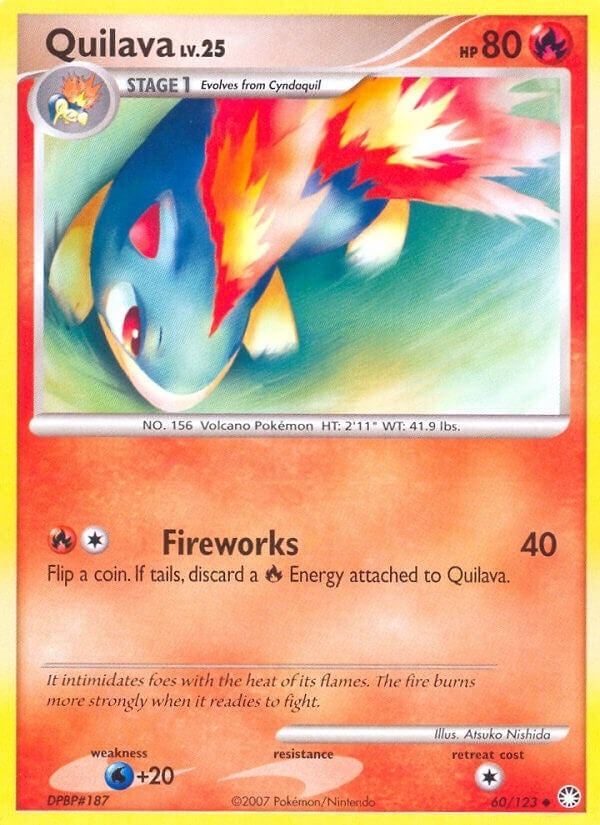 Image for Quilava (60/123) (Mysterious Treasures) (MT) - Pokemon
