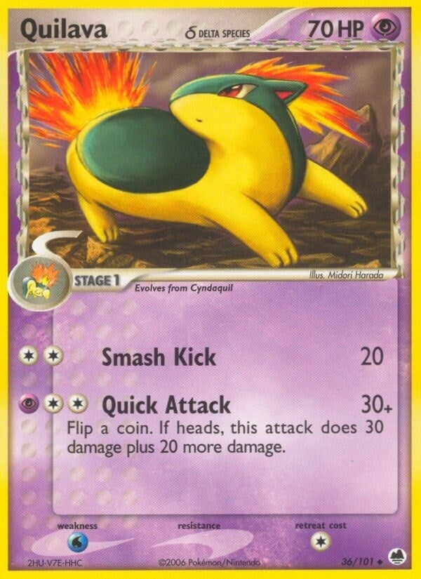 Image for Quilava (Delta Species) (36/101) (EX Dragon Frontiers) (DF) - Pokemon
