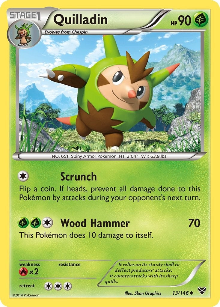 Image for Quilladin (13/146) (XY Base Set) (XY) - Pokemon