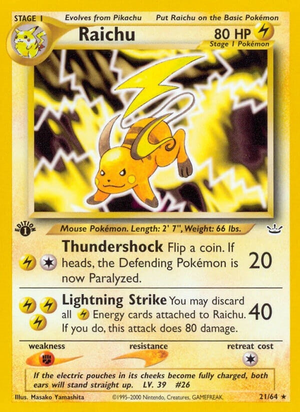 Image for Raichu (21/64) (Neo Revelation) (N3) - Pokemon