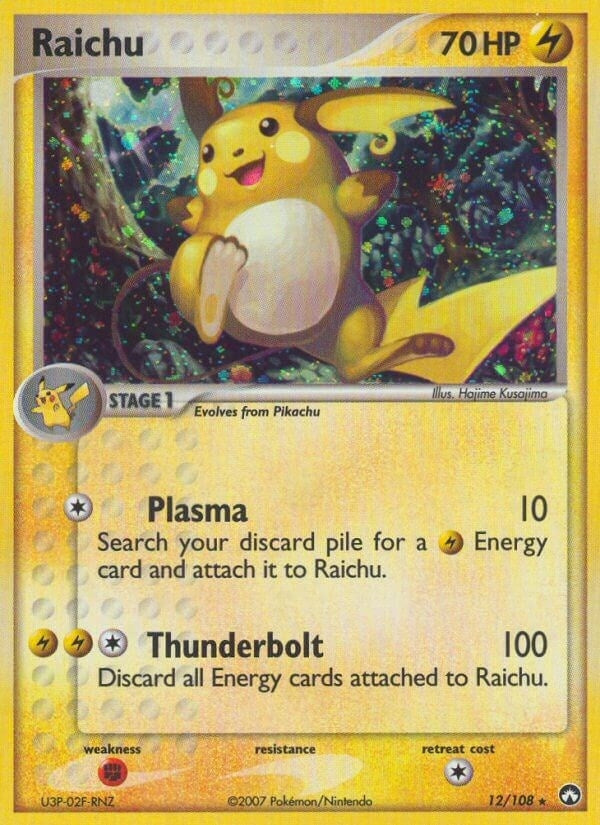 Image for Raichu (12/108) (EX Power Keepers) (PK) - Pokemon