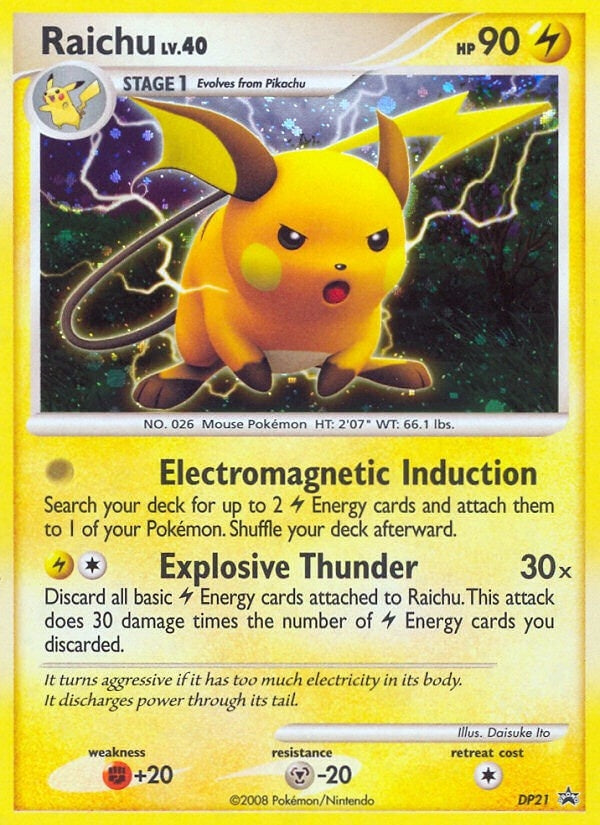 Image for Raichu - DP21 (DP21) (Diamond and Pearl Promos) (PR) - Pokemon