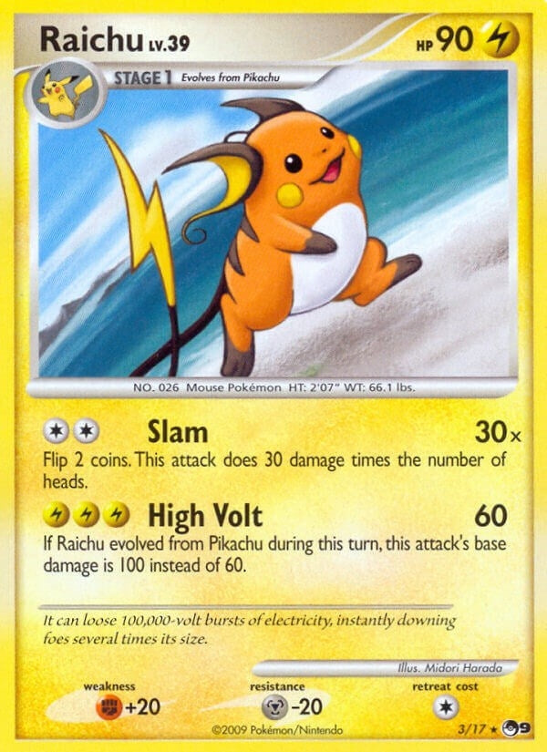 Image for Raichu (003/017) (POP Series 9) (POP) - Pokemon