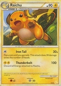 Image for Raichu (#19 Non-Holo) (19/30) (HGSS Trainer Kit: Gyarados & Raichu) (PR) - Pokemon