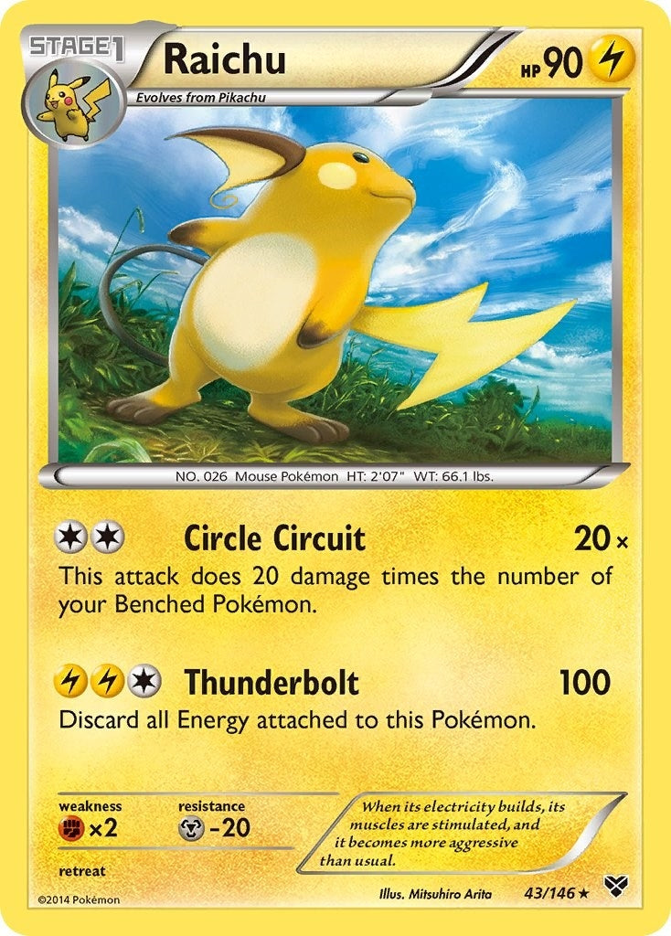 Image for Raichu (43/146) (XY Base Set) (XY) - Pokemon