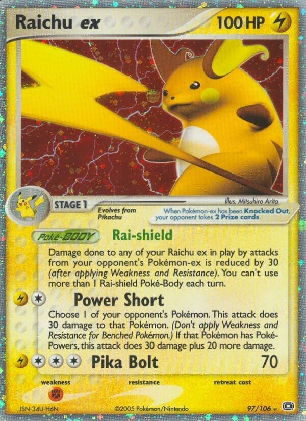 Image for Raichu ex (97/106) (EX Emerald) (EM) - Pokemon