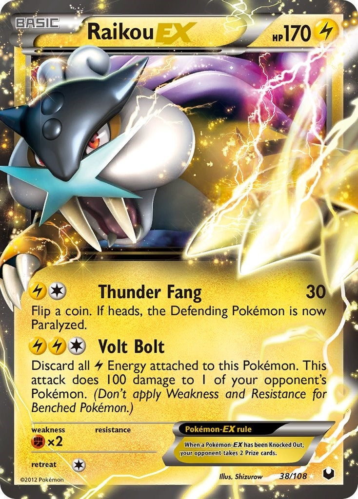 Image for Raikou EX (38/108) (Dark Explorers) (DEX) - Pokemon