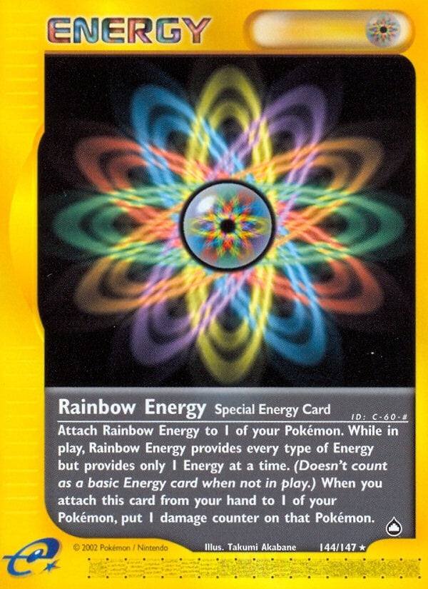 Image for Rainbow Energy (144/147) (Aquapolis) (AQ) - Pokemon