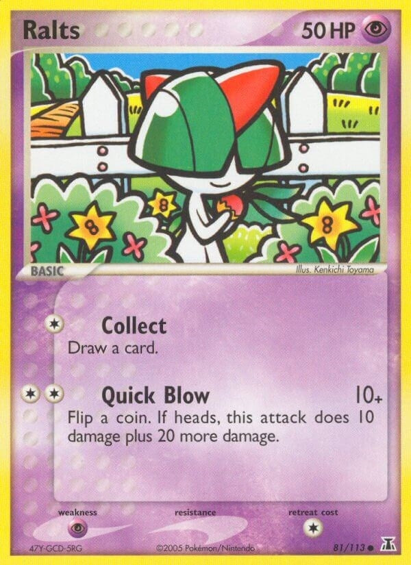Image for Ralts (81/113) (EX Delta Species) (DS) - Pokemon