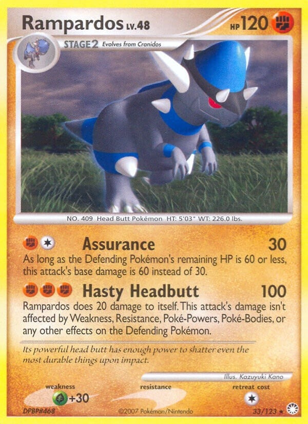 Image for Rampardos (33/123) (Mysterious Treasures) (MT) - Pokemon
