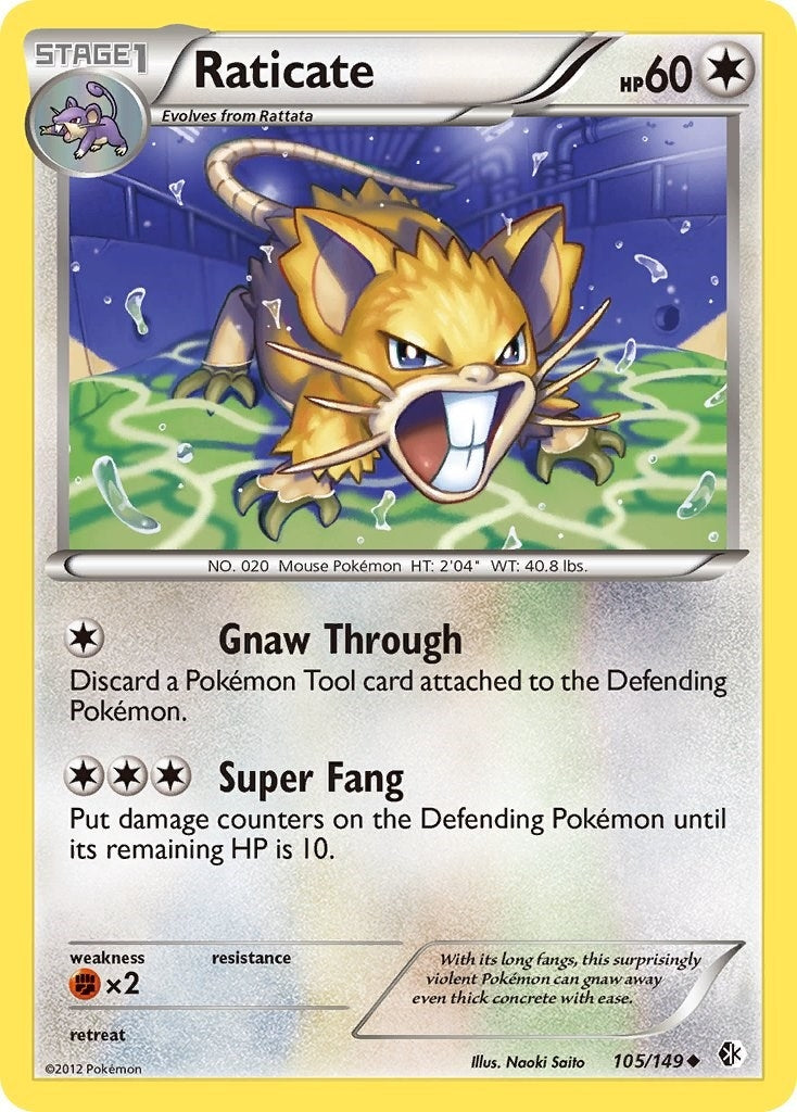 Image for Raticate (105/149) (Boundaries Crossed) (BCR) - Pokemon