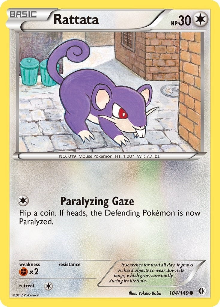 Image for Rattata (104/149) (Boundaries Crossed) (BCR) - Pokemon