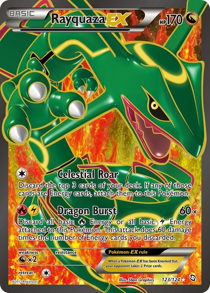 Image for Rayquaza EX (123 Full Art) (123/124) (Dragons Exalted) (DRX) - Pokemon