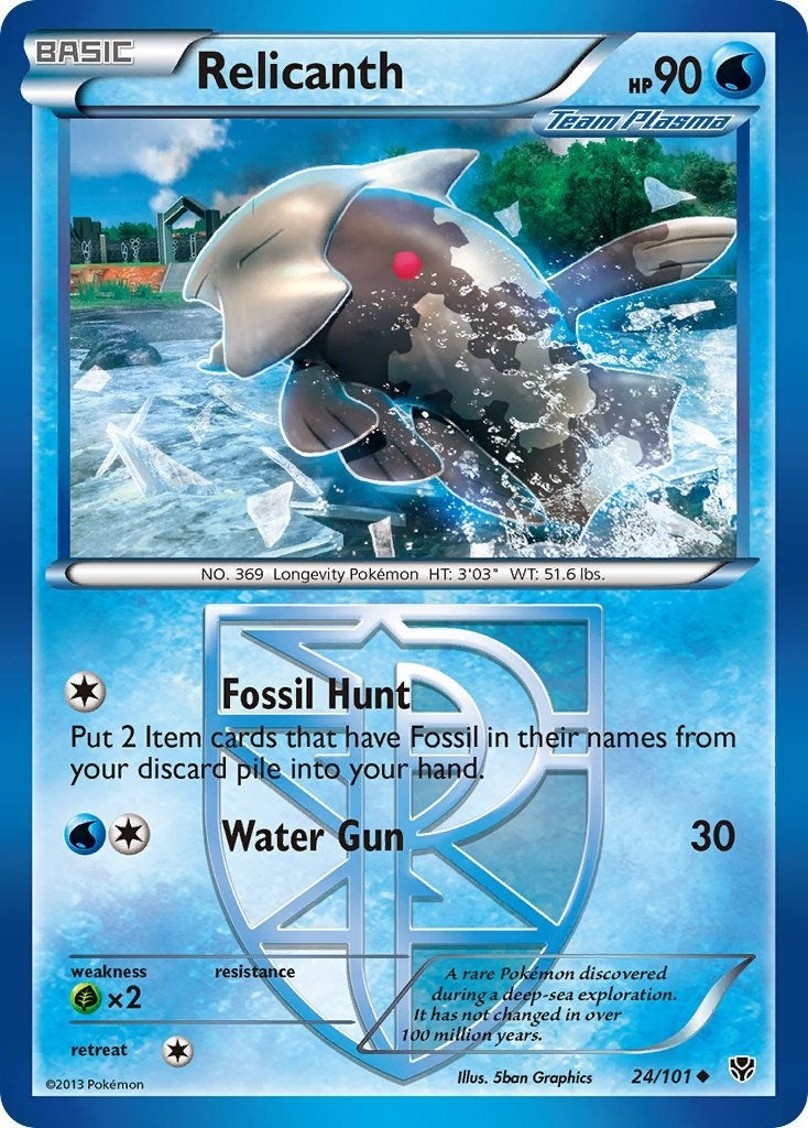 Image for Relicanth (Team Plasma) (24/101) (Plasma Blast) (PLB) - Pokemon