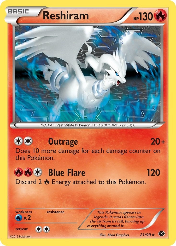 Image for Reshiram (21/99) (Next Destinies) (NXD) - Pokemon