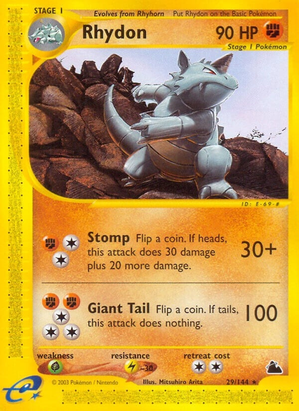 Image for Rhydon (29) (029/144) (Skyridge) (SK) - Pokemon