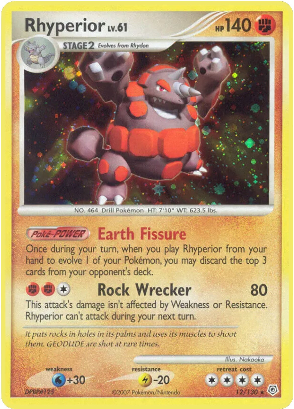 Image for Rhyperior (12/130) (Diamond and Pearl) (DP) - Pokemon