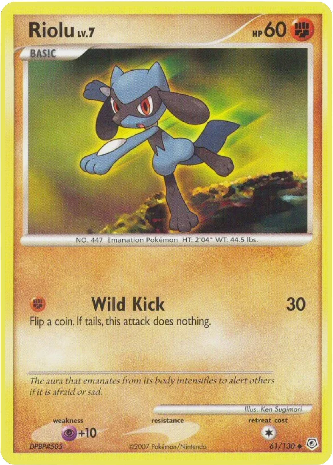 Image for Riolu (61/130) (Diamond and Pearl) (DP) - Pokemon