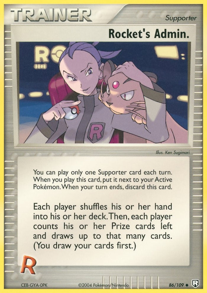 Image for Rocket's Admin. (86/109) (EX Team Rocket Returns) (RR) - Pokemon
