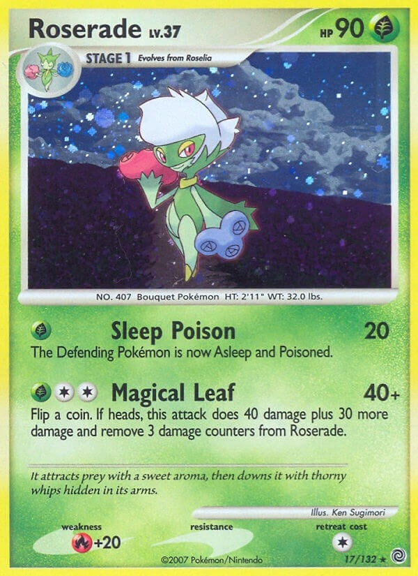 Image for Roserade (17/132) (Secret Wonders) (SW) - Pokemon