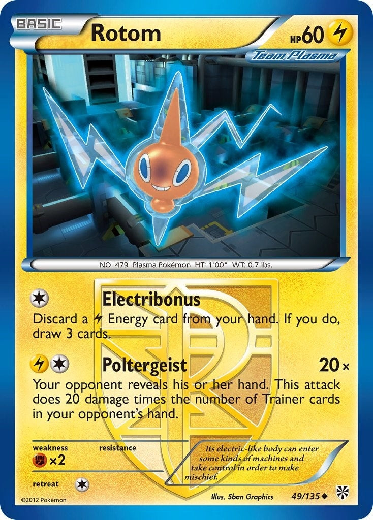 Image for Rotom (Team Plasma) (49/135) (Plasma Storm) (PLS) - Pokemon