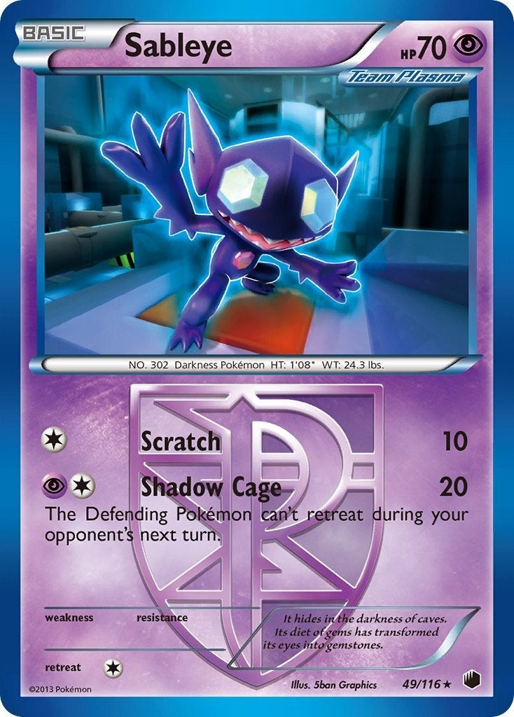 Image for Sableye (Team Plasma) (49/116) (Plasma Freeze) (PLF) - Pokemon