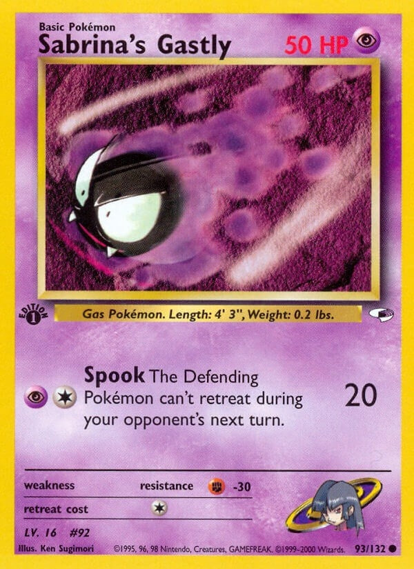 Image for Sabrina's Gastly (093/132) (Gym Heroes) (G1) - Pokemon
