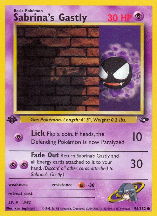 Image for Sabrina's Gastly (96) (096/132) (Gym Challenge) (G2) - Pokemon