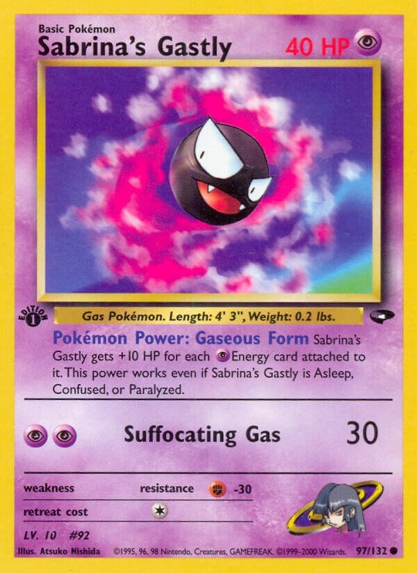 Image for Sabrina's Gastly (97) (097/132) (Gym Challenge) (G2) - Pokemon
