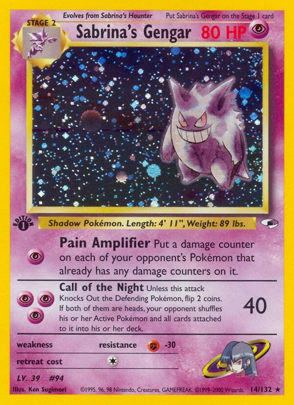Image for Sabrina's Gengar (014/132) (Gym Heroes) (G1) - Pokemon
