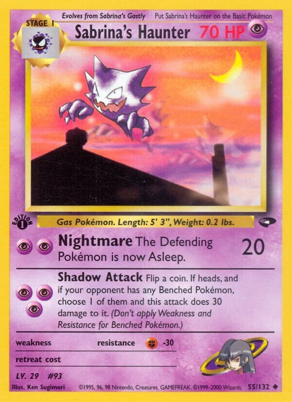 Image for Sabrina's Haunter (055/132) (Gym Challenge) (G2) - Pokemon