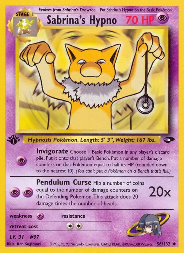 Image for Sabrina's Hypno (056/132) (Gym Challenge) (G2) - Pokemon