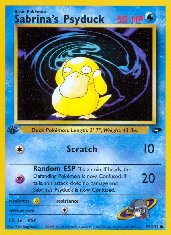 Image for Sabrina's Psyduck (099/132) (Gym Challenge) (G2) - Pokemon